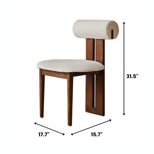 4/6/8 PCS French-Style Solid Wood Dining Chairs with Soft Backrest - Living or Dining Room