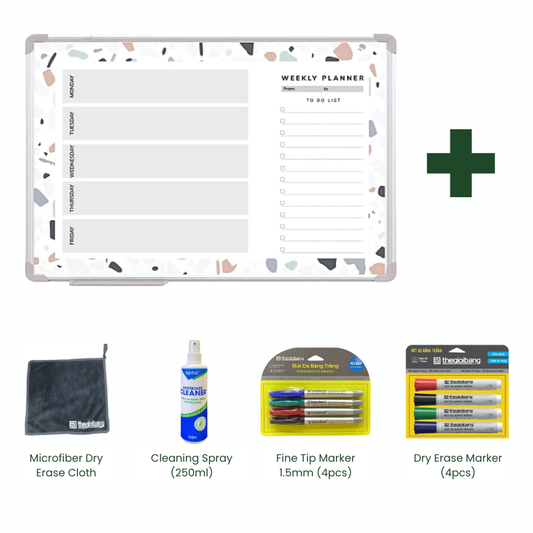 Bundle | Weekly Planner Dry Erase Whiteboard 23.6"x31.5"  & Accessory combo