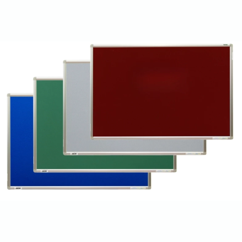 Bundle | Aluminum Frame Wall-Mounted Felt Pin Board & Plastic Push Pin Storage box