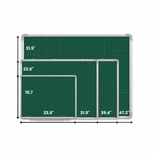 Bundle | Aluminum Frame Magnetic Green Chalkboard & Accessory combo