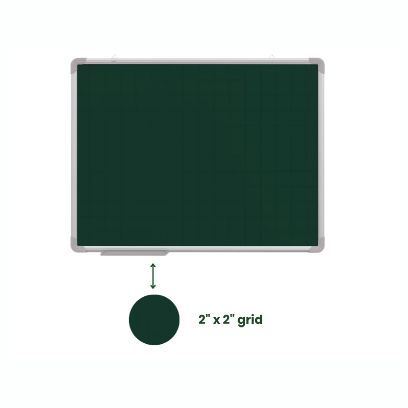 Bundle | Aluminum Frame Magnetic Green Chalkboard & Accessory combo