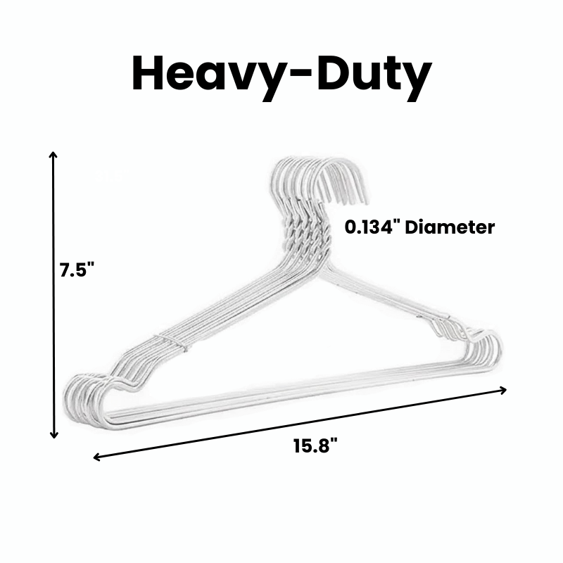 Metal Clothes Hangers - Standard & Heavy-Duty Gauge