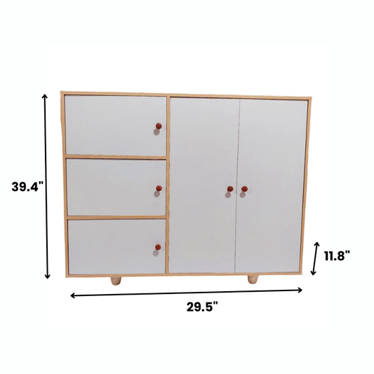 2-Door Wooden Shoe Cabinet, MDF Wooden Shoe Rack