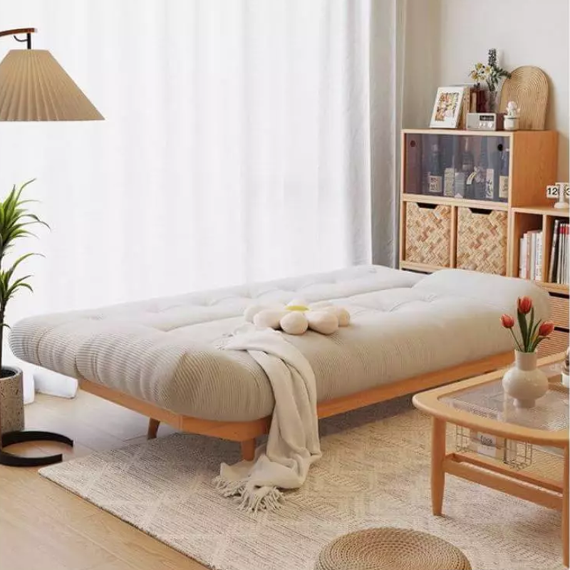 Foldable Wooden Frame Sofa Bed - 2 sizes