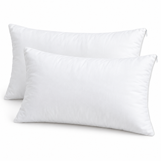 Polyester Fiber Bed Pillow Insert – Fluffy Down Alternative Sleeping Pillow