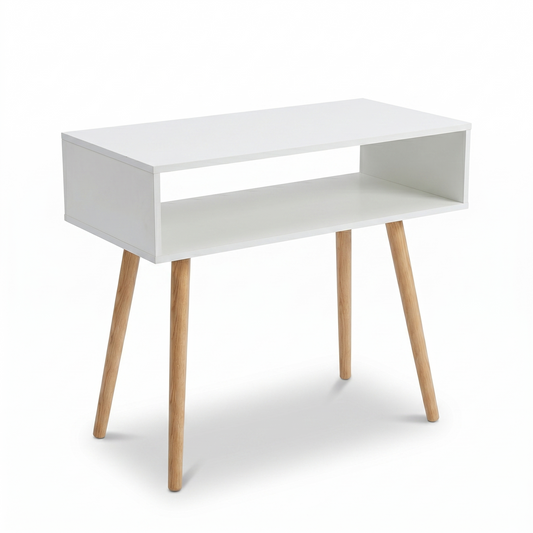 Multipurpose Computer Desk with Storage Drawer – Versatile Writing Study Table for Home Office – Modern Vanity Makeup Table & Professional Nail Tech Salon Desk – Space-Saving Design