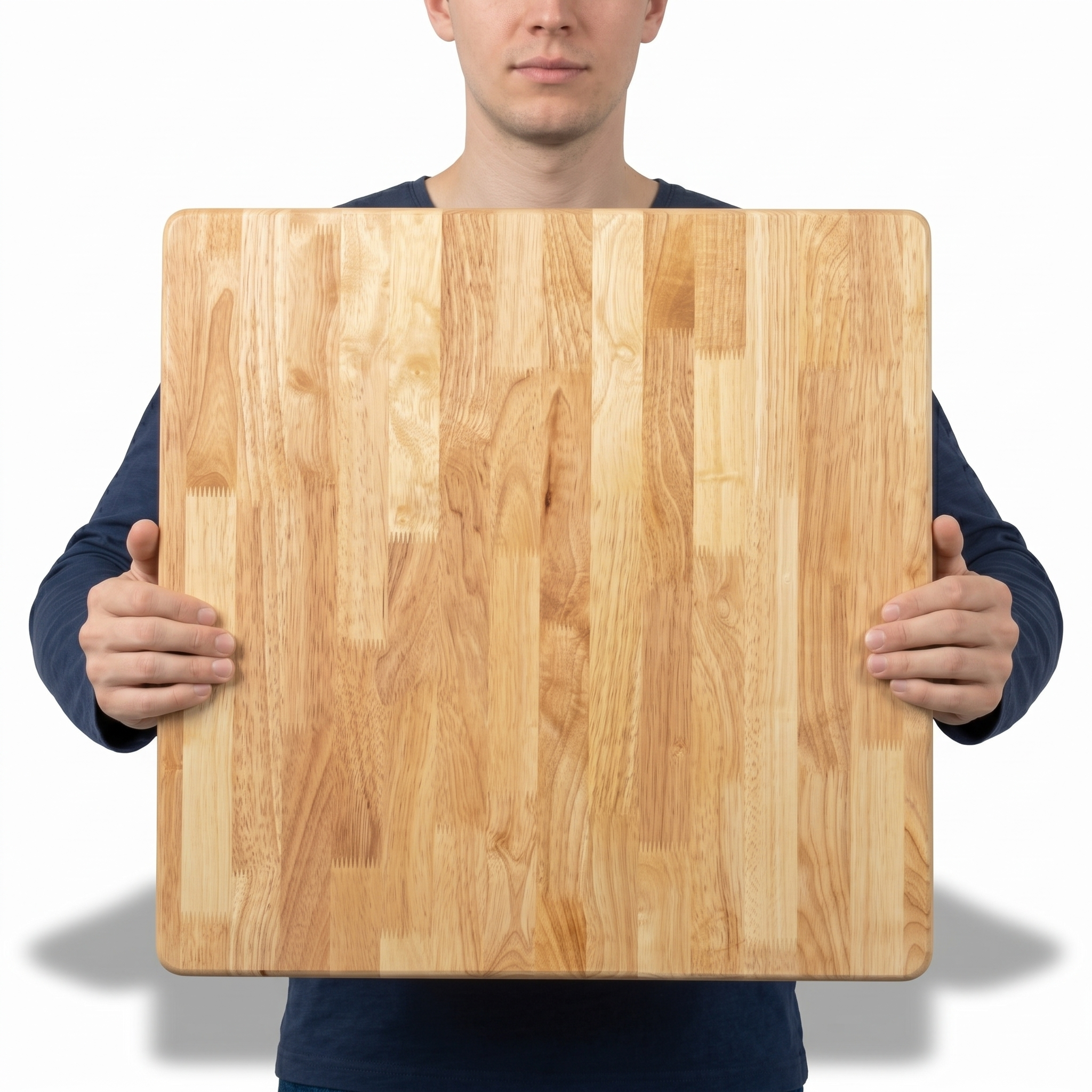 Square Wooden Table Top Rubber Wood for Dining Restaurant Home DIY Coffee Serving Indoor Outdoor Use Ruberwood End Table Nightstand