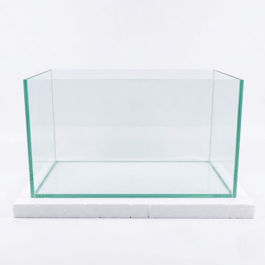 Glass Aquarium 6.5 Gallon - Rectangular Desktop Fish Tank - 5mm Thick High-Clarity Glass with Protective Bottom Mat - Ideal for Betta, Shrimp, and Small Tropical Fish