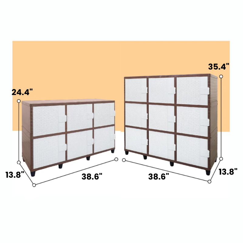 Double / Triple Layer Plastic Multipurpose Cabinet / TV Rack