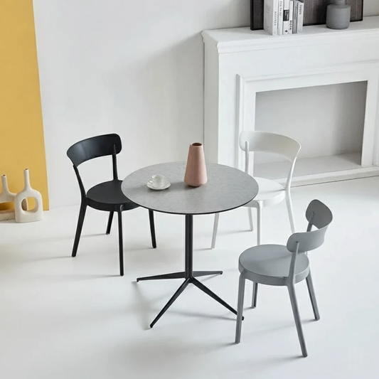 20 or 40 units Compact Stacking Chair - Low Back Design, 18.1"x16.9"x29.1", Seating H 17.7"