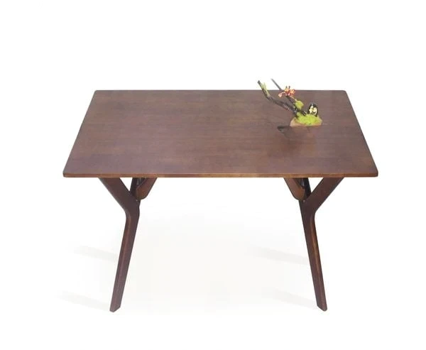Butterfly Dining Table 47.2"x29.5"x29.5" – Solid Wood Kitchen & Dining Room Table, Modern Rectangular Wood Table with 4 Sturdy Legs, PU Coated Water-Resistant Finish, Rustic Farmhouse Style