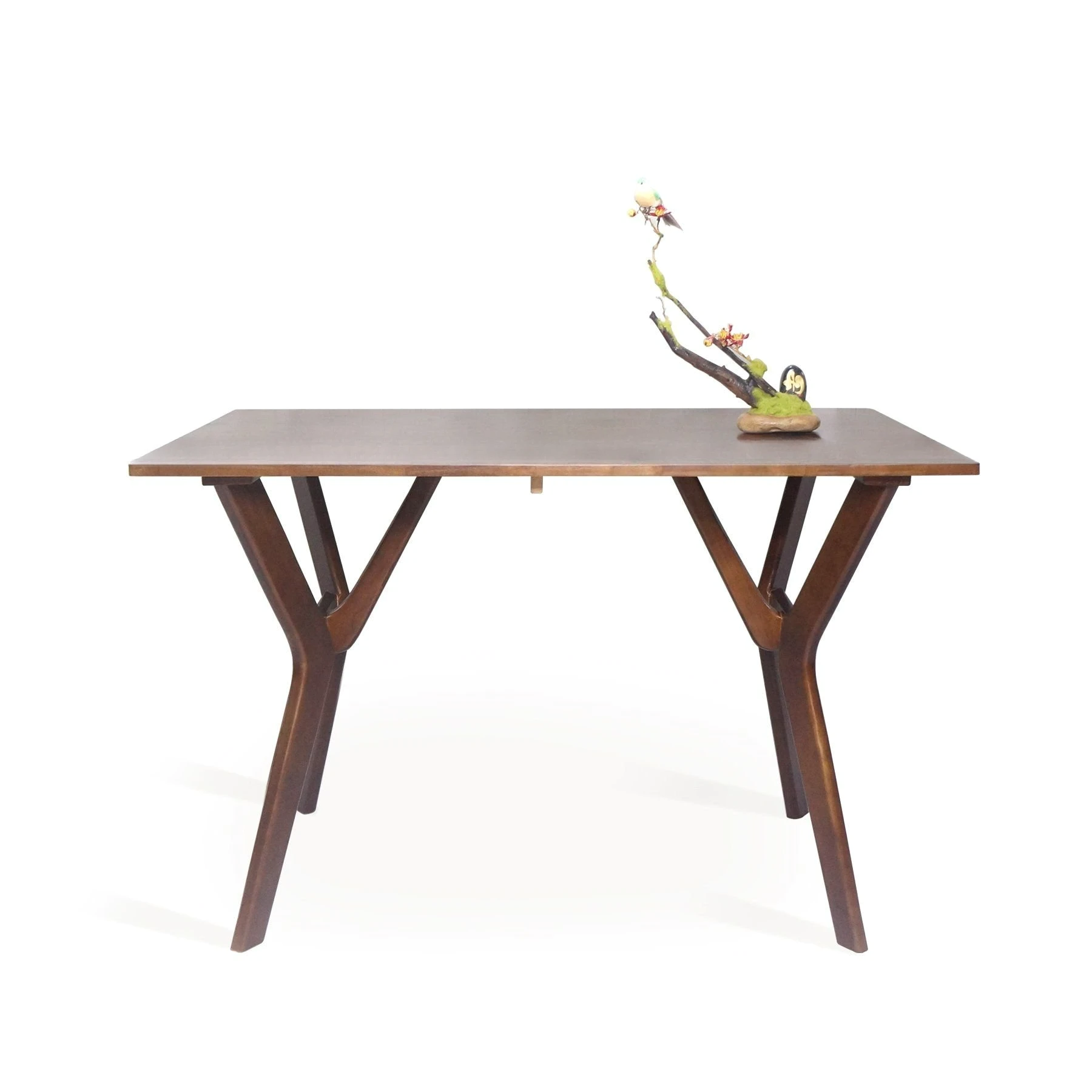 Butterfly Dining Table 47.2"x29.5"x29.5" – Solid Wood Kitchen & Dining Room Table, Modern Rectangular Wood Table with 4 Sturdy Legs, PU Coated Water-Resistant Finish, Rustic Farmhouse Style