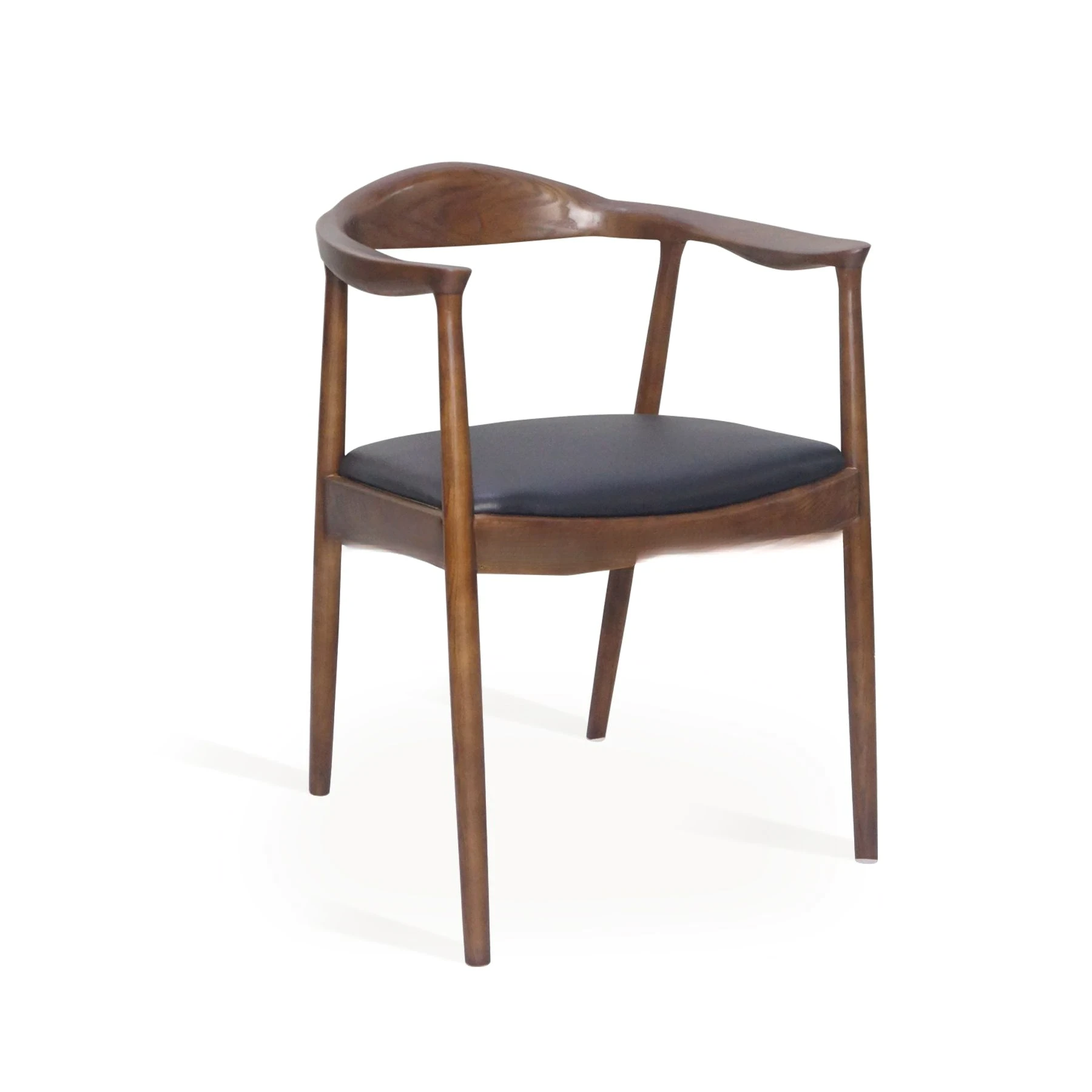 Butterfly Table and 4 Solid Wood Chairs Dining Set