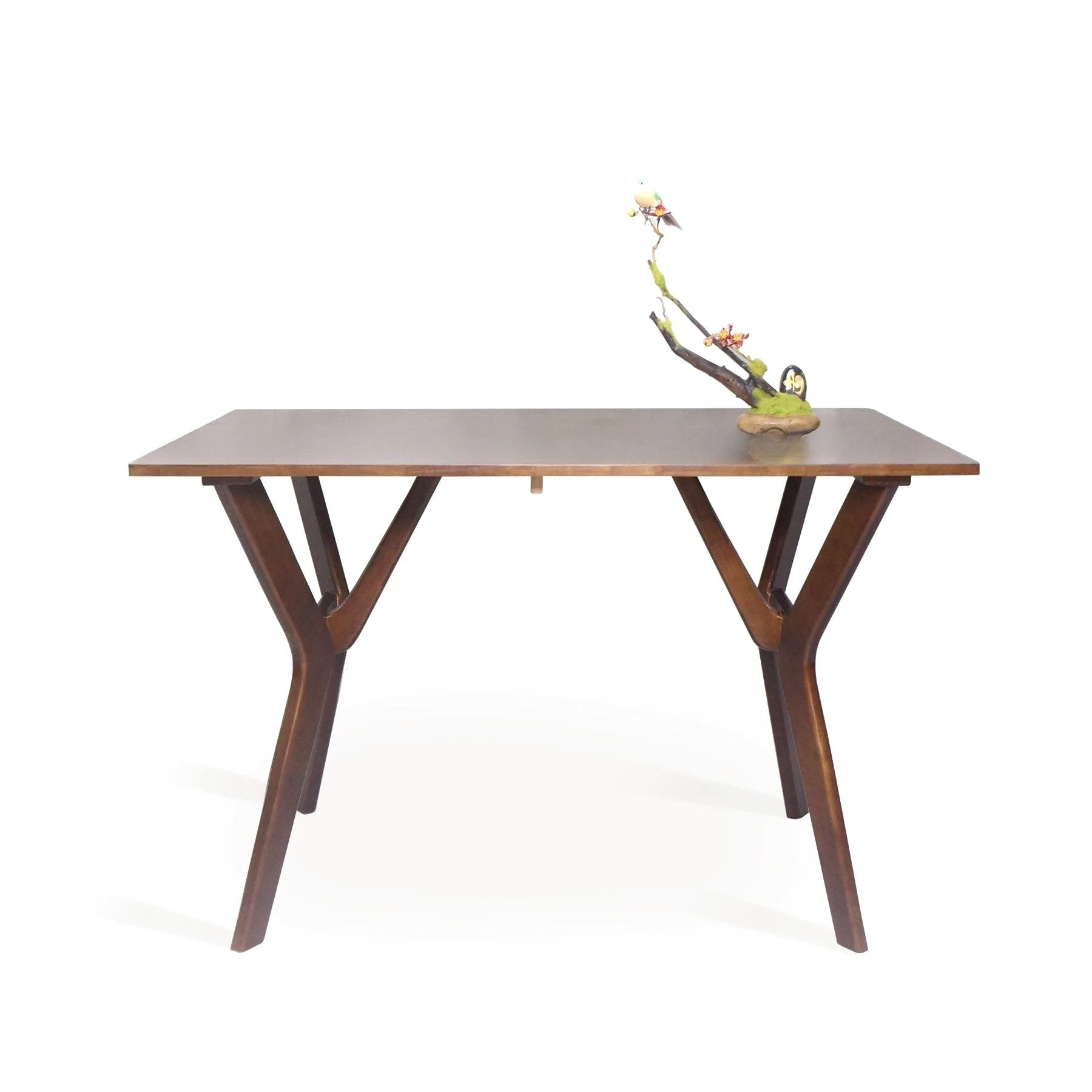 Butterfly Table and 4 Solid Wood Chairs Dining Set