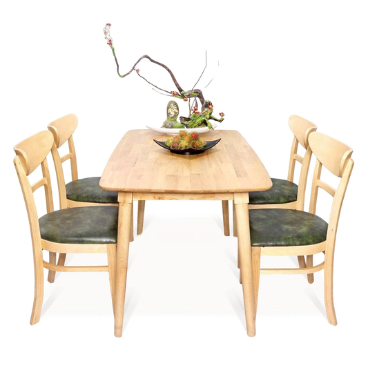 Mango Table and 4 Standard Chairs Dining Set