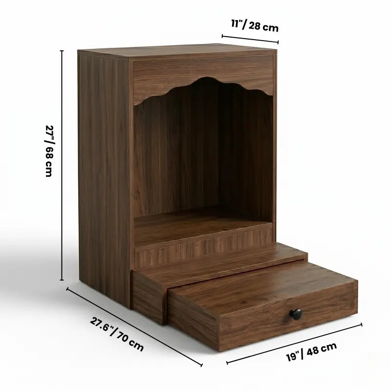 Wood Feng Shui Altar – Traditional God of Wealth & Earth God Shrine – Handcrafted Oriental Spirit House for Prosperity & Luck, Traditional Asian Wealth Altar Kikbo