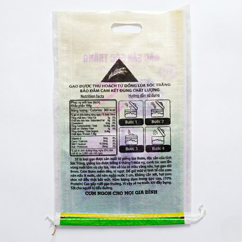 ST25 Premium Fragrant Vietnamese Rice (22 lbs / 10kg) – Premium Shrimp-Field Grown White Rice – Fragrant, Silky & Rich Flavor – Non-GMO, High Fiber, Naturally Sweet, Long Grain White Rice