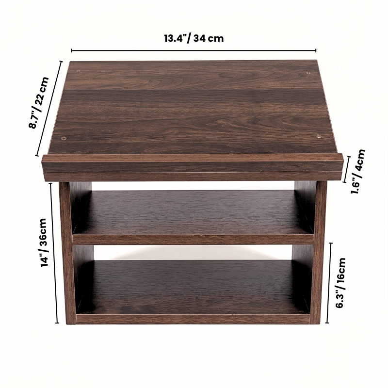 Wooden Buddhist Sutra Reading Stand – Altar Desk with Storage Compartment – Handcrafted Meditation Table for Chanting, Prayer & Script Reading – Portable Tabletop Shrine