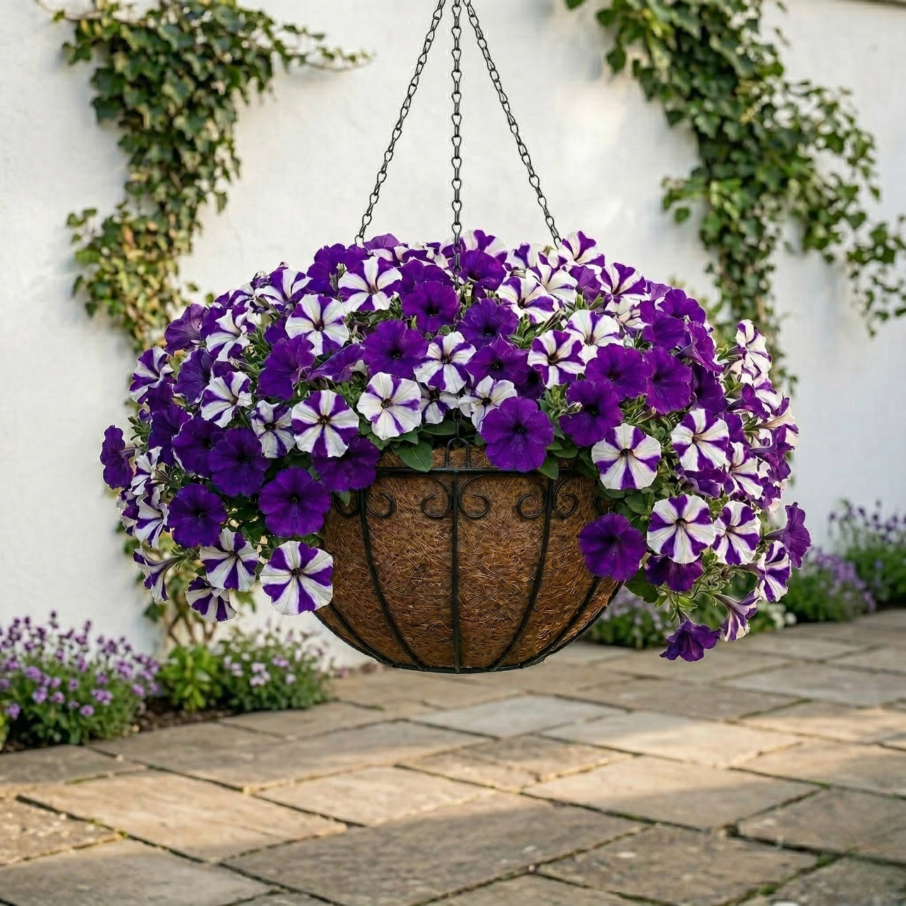 Round Coco Coir Liners Replacement – 100% Natural Coconut Fiber Planter Liners for Hanging Baskets – Eco-Friendly Replacement Liners for Flowers, Herbs & Vegetables