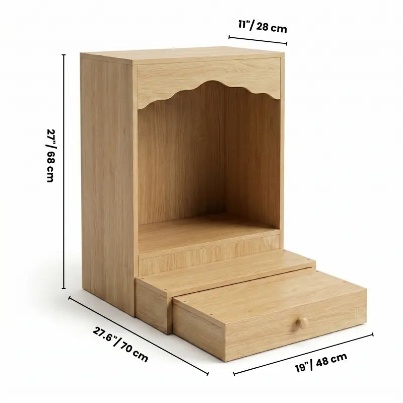 Wood Feng Shui Altar – Traditional God of Wealth & Earth God Shrine – Handcrafted Oriental Spirit House for Prosperity & Luck, Traditional Asian Wealth Altar Kikbo