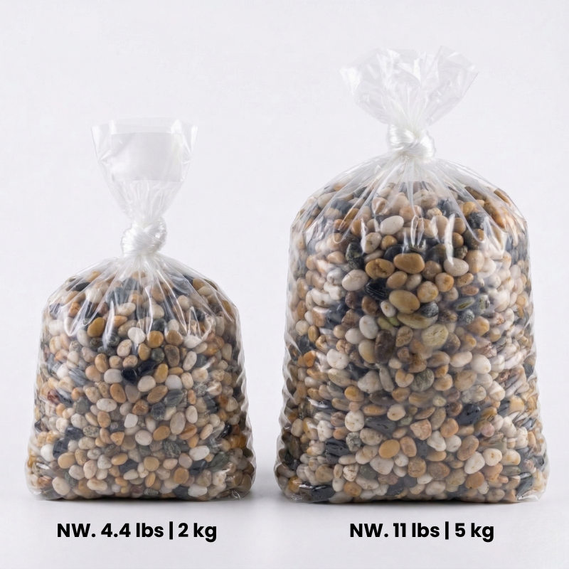 Natural River Pebbles - Decorative Small Stones for Fish Tanks, Aquariums, and Aquascaping - Polished Gravel for Succulents, Potted Plants, Fairy Gardens, and Outdoor Landscaping