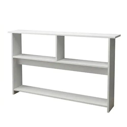 Narrow Bedside Shelf, Slim Nightstand Storage Rack for Small Spaces, Bedside Organizer Table Behind Bed, Long Side Table for Bedroom, Sofa, Entryway, Space Saving Shelf, White