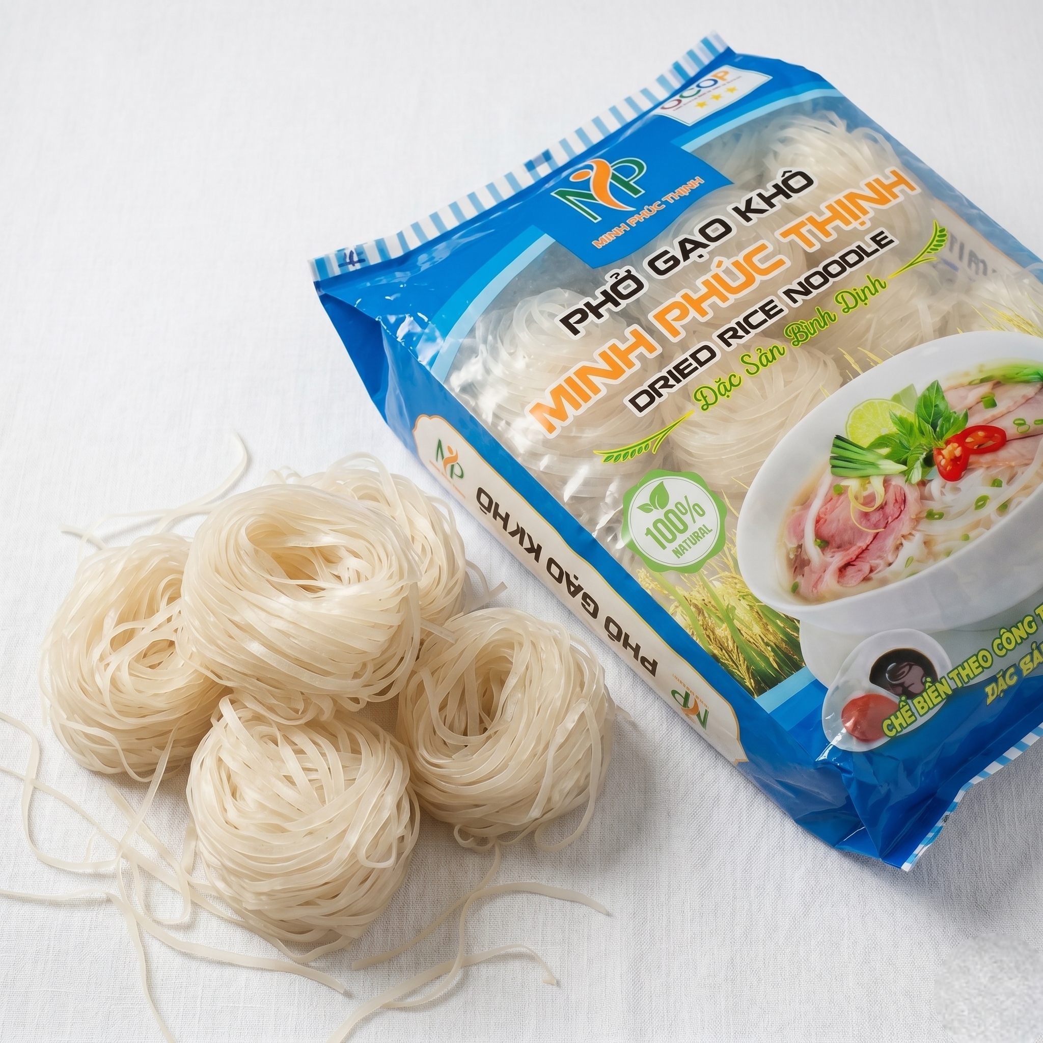 Vietnamese Rice Sticks 8.8 lbs, 4 Packs – Dried Thin Rice Vermicelli for Pho, Bun Bo Hue & Spring Rolls, Noodles – Authentic Fresh-Like Texture – Gluten-Free & Non-GMO