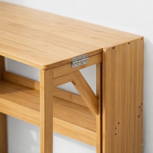 Computer Desk with Storage Shelf, Small Writing Desk for Home Office, Wooden Study Table with Bookshelf for Small Spaces, 32.7'' Work Desk