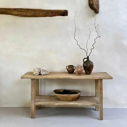 Console Table with Storage Shelf, Rustic Narrow Entryway Table, Wooden Sofa Table for Living Room, Hallway, Foyer, Long Accent Table for Home Decor