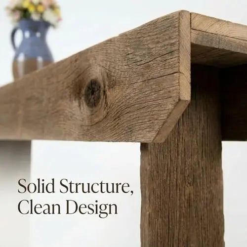 Narrow End Table with Storage Shelf, Rustic Slim Side Table for Small Spaces, Tall Accent Table for Living Room, Sofa or Entryway
