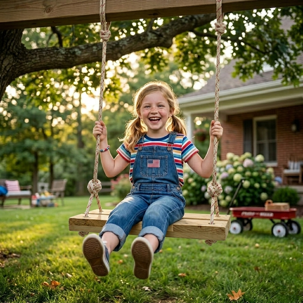 Rubberwood Swing Seat – Waterproof Outdoor Tree Swing for Kids & Adults – Heavy Duty Wooden Swing with 20ft (6m) Adjustable Rope – Perfect for Backyard, Patio, Garden & Playground