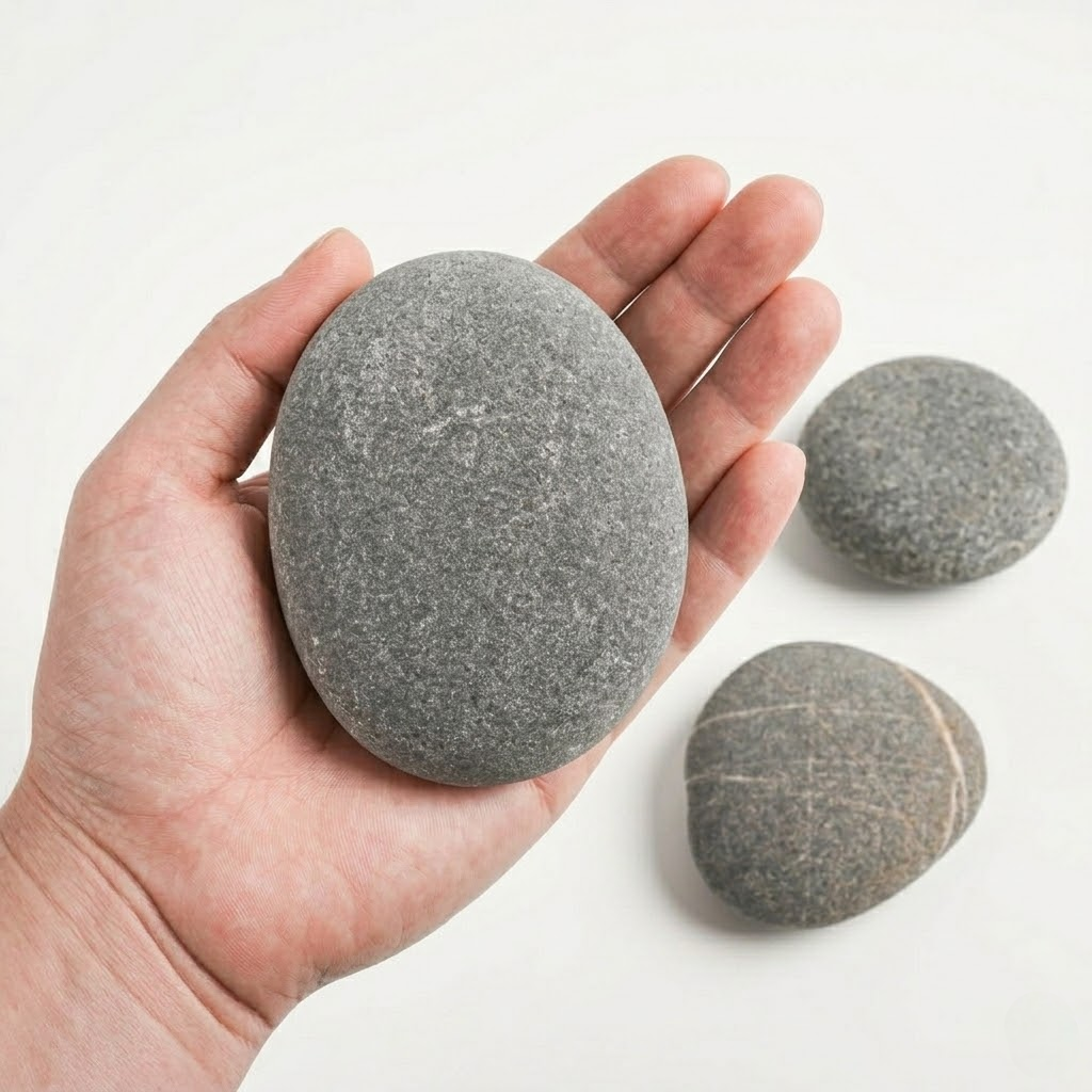 River Rocks for Painting – Flat & Smooth Painting Stones – Natural Craft Rocks to Paint for Kids, Adults, DIY Art & Mandala Designs