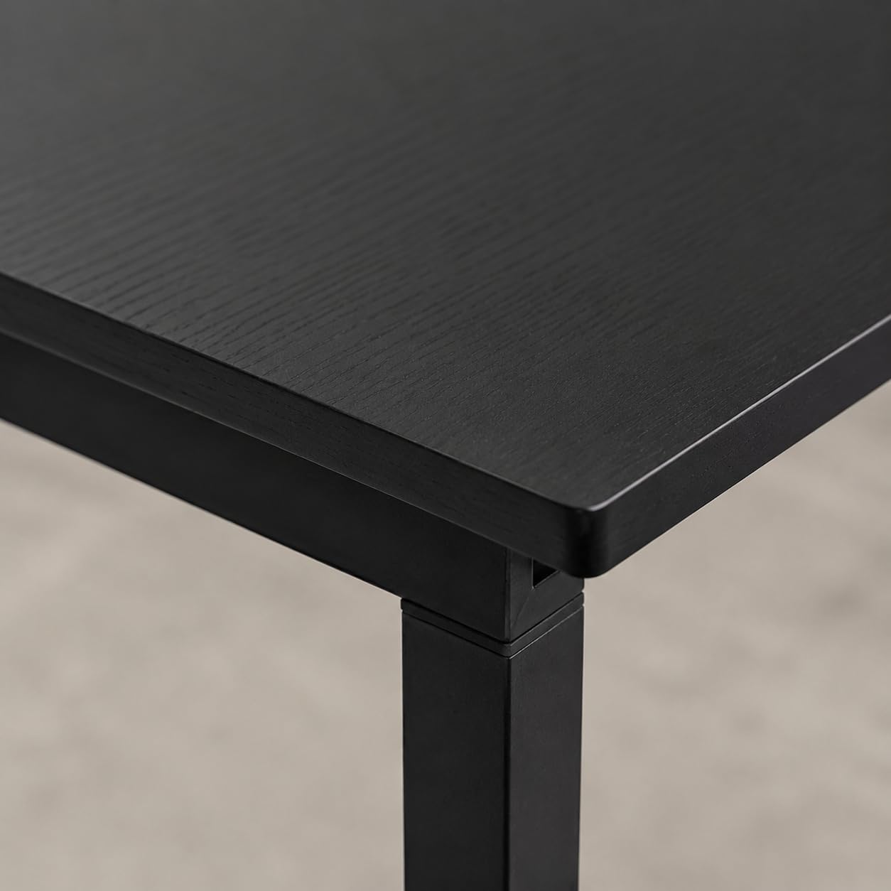 Modern Computer Desk 39.4" Home Office Desk with U-Shaped Metal Frame, Study Writing Table for Bedroom, Small Spaces, Black, 39.4 x 19.7 x 29.5 Inches