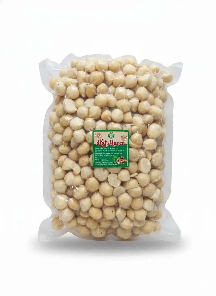 Macadamia Nuts, 4.4 lb (2kg), Medium Sizes Raw and Unsalted, Gluten-Free and Kosher, Unroasted Oil-Free Nuts with Creamy Flavor, Source of Fiber, Ideal for Baking, Cooking, Milk, and Healthy Snacking