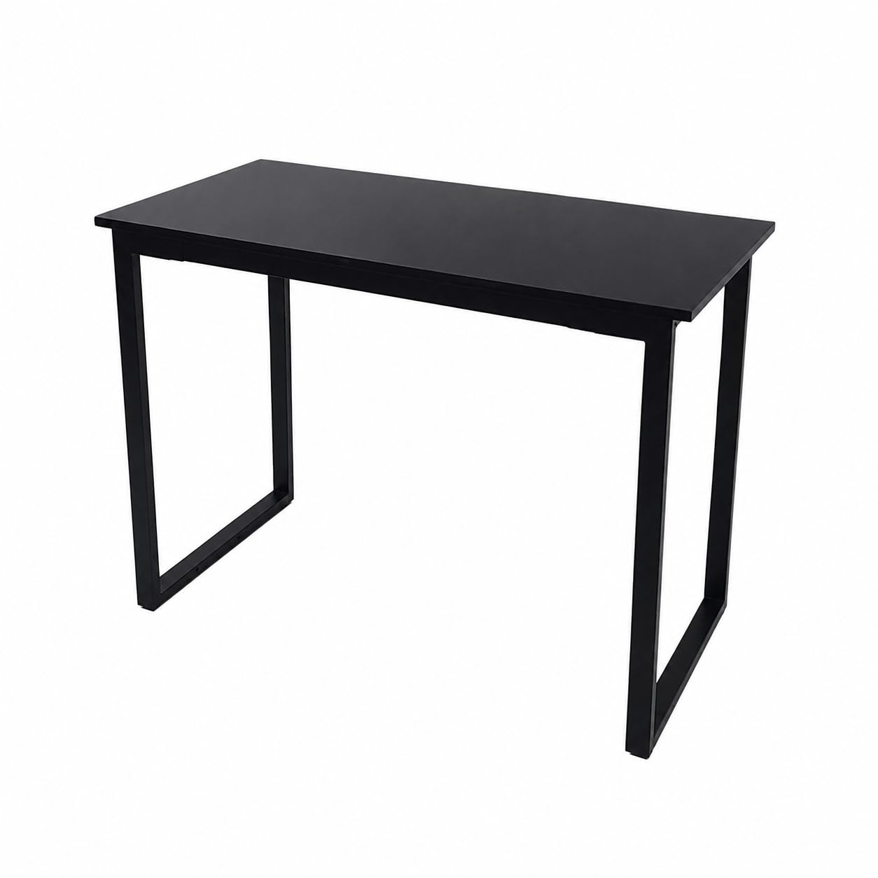 Modern Computer Desk 39.4" Home Office Desk with U-Shaped Metal Frame, Study Writing Table for Bedroom, Small Spaces, Black, 39.4 x 19.7 x 29.5 Inches