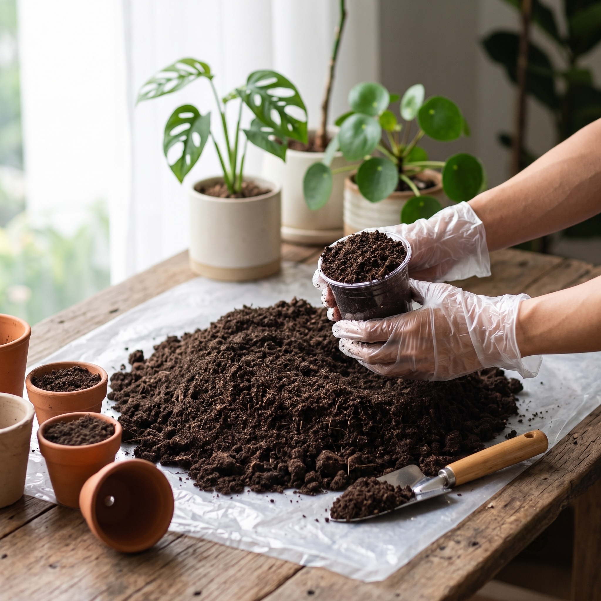 100% Organic Indoor Potting Mix (20 Quarts) – Ready to Plant Nutrient-Rich Soil for Houseplants – Fully Loaded Potting Soil with Coco Coir & Worm Castings, 22lbs bag
