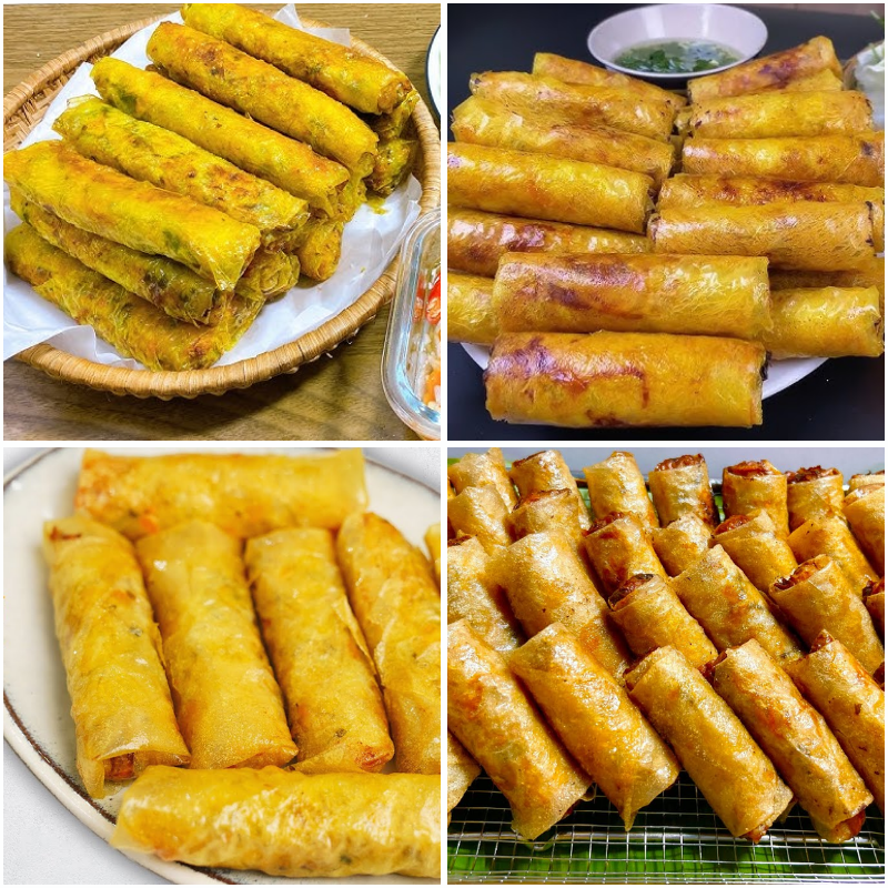 Vietnamese Square Rice Paper Wrappers – Ha Tinh Crispy Egg Roll Wrappers – Non-GMO, No Preservatives – Golden Spring Roll Wraps for Frying – Deep Fry Secret for Extra Crunch, 8.6"/ 22cm