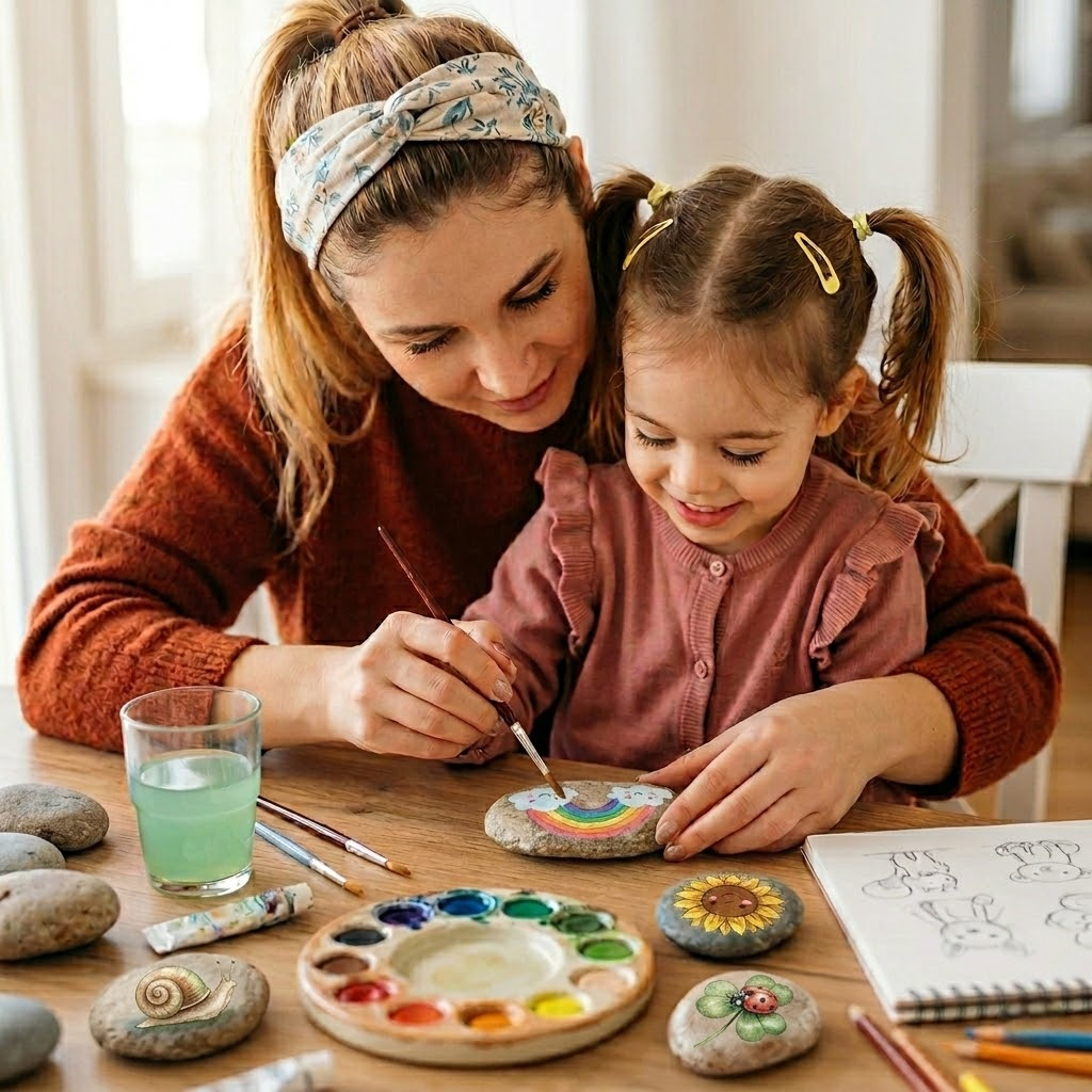 River Rocks for Painting – Flat & Smooth Painting Stones – Natural Craft Rocks to Paint for Kids, Adults, DIY Art & Mandala Designs