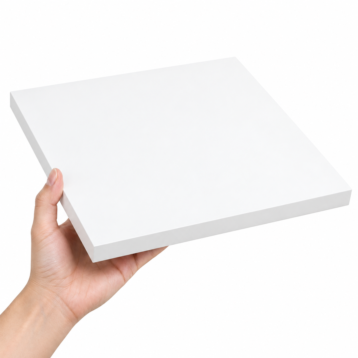Square White MDF Table Top 0.7" – Smooth Painted DIY Replacement Desk Top