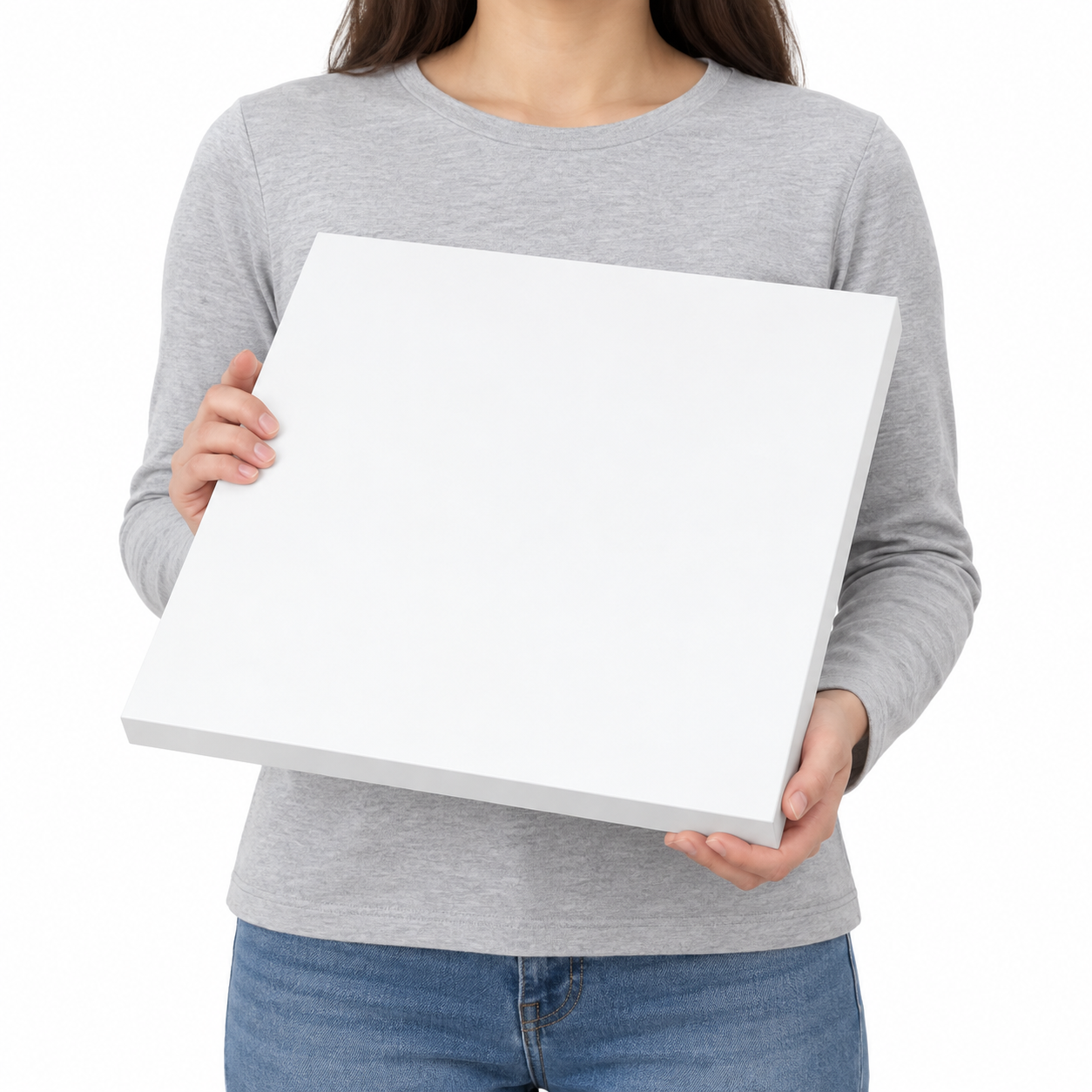Square White MDF Table Top 0.7" – Smooth Painted DIY Replacement Desk Top