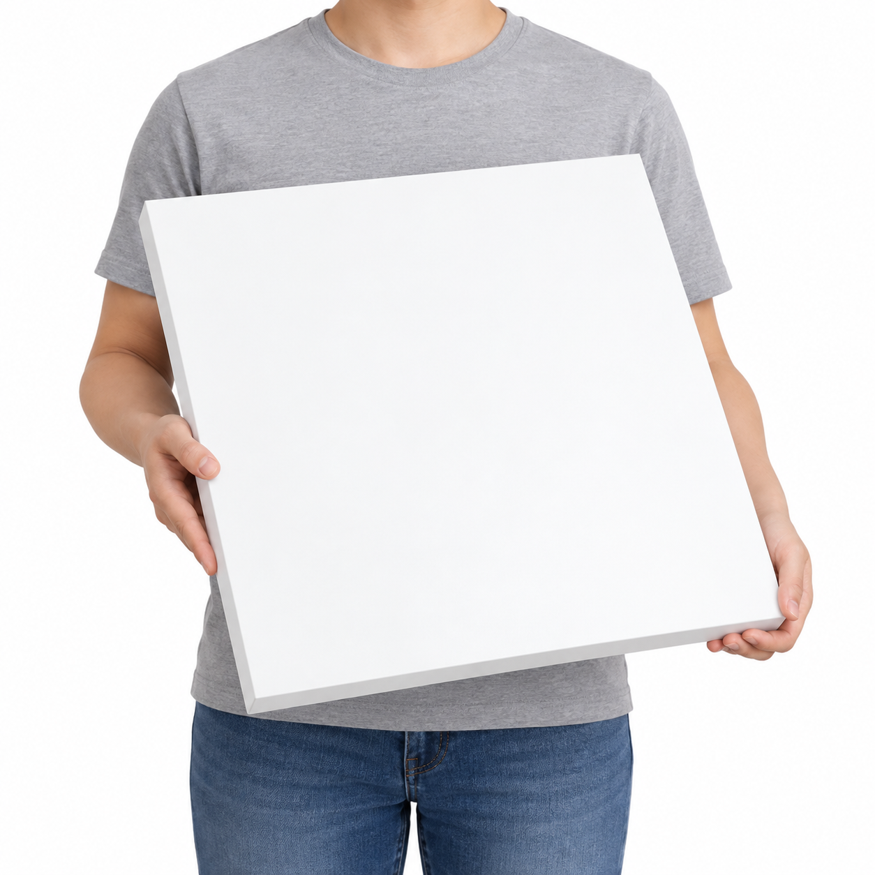 Square White MDF Table Top 0.7" – Smooth Painted DIY Replacement Desk Top