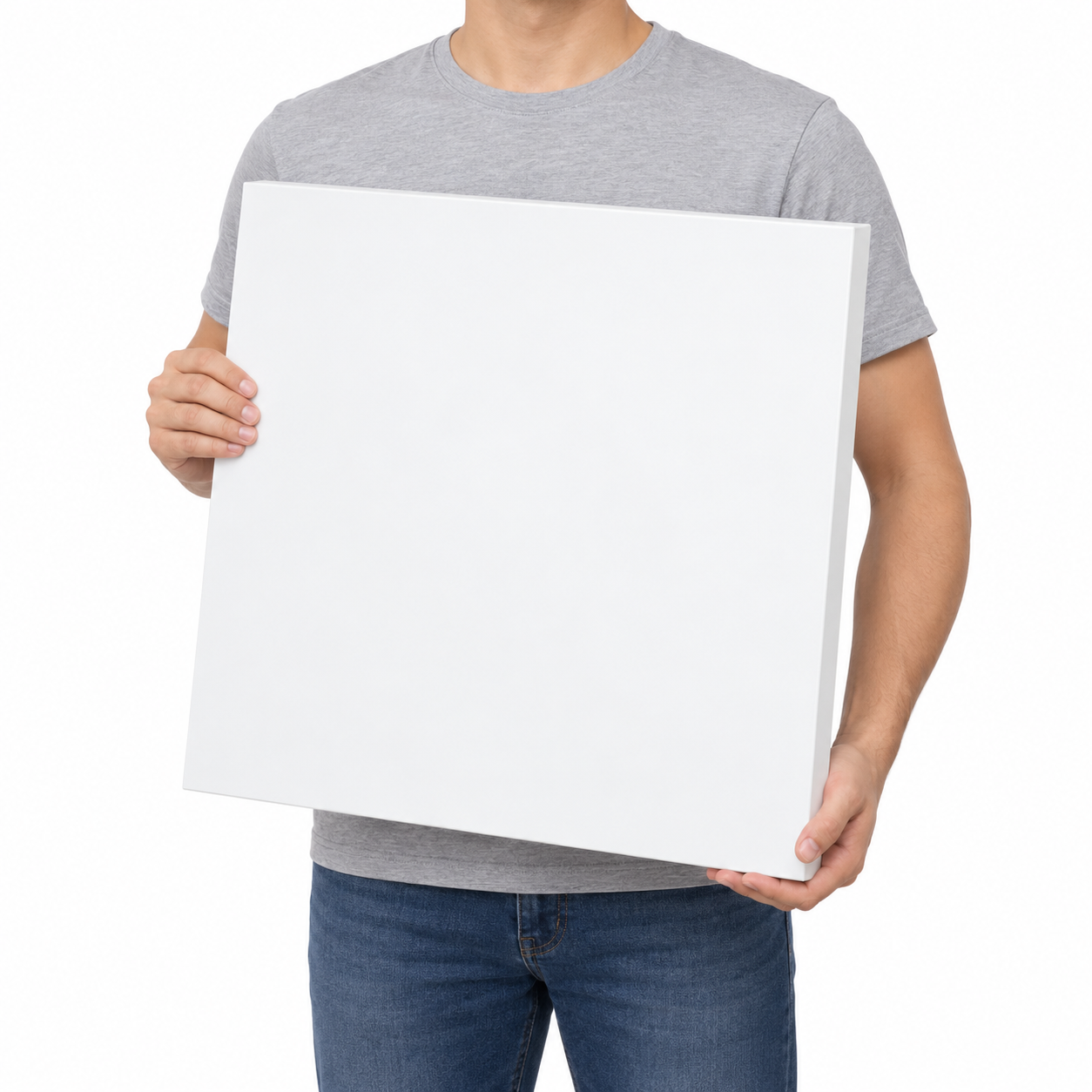 Square White MDF Table Top 0.7" – Smooth Painted DIY Replacement Desk Top