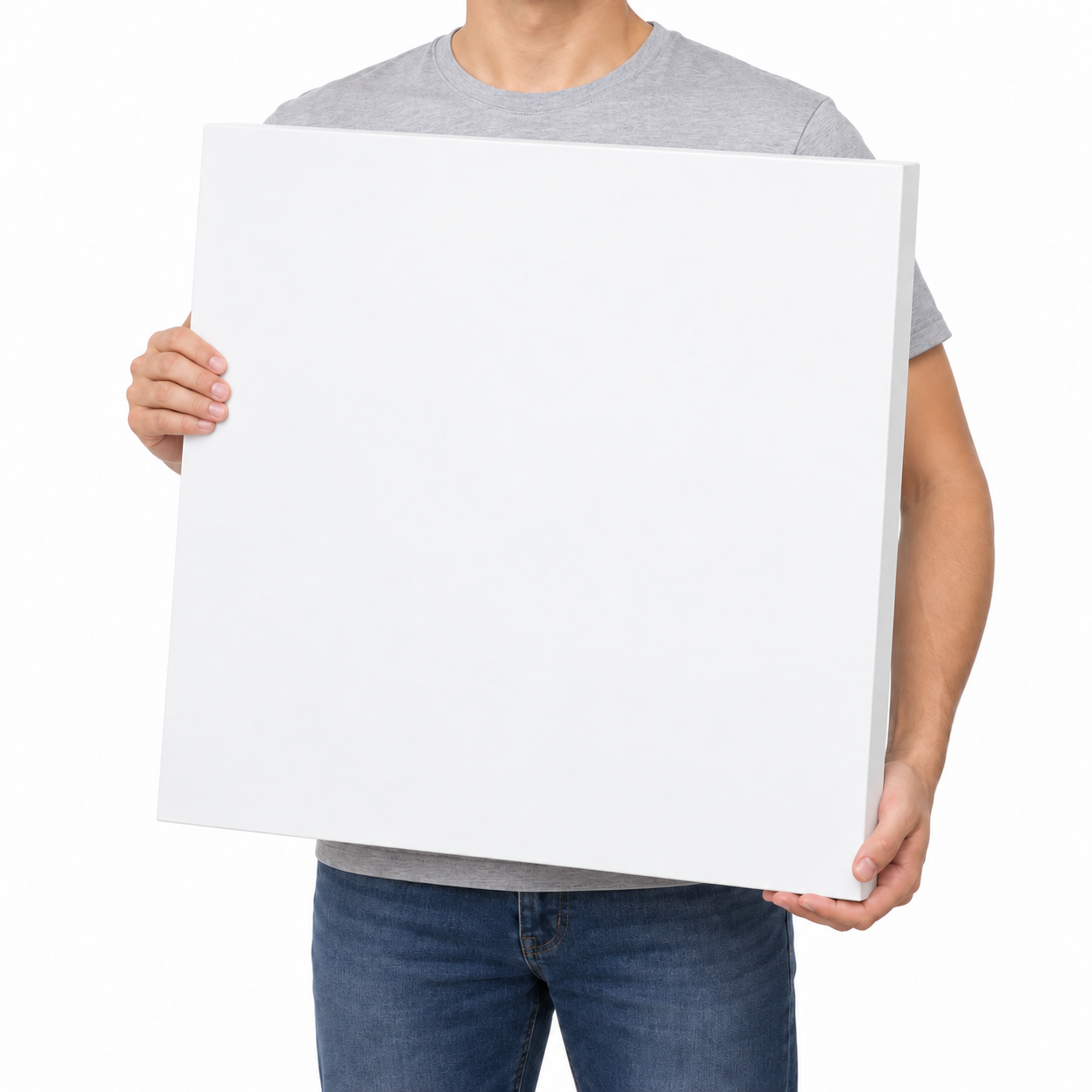 Square White MDF Table Top 0.7" – Smooth Painted DIY Replacement Desk Top
