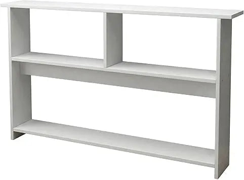 Narrow Bedside Shelf, Slim Nightstand Storage Rack for Small Spaces, Bedside Organizer Table Behind Bed, Long Side Table for Bedroom, Sofa, Entryway, Space Saving Shelf, White
