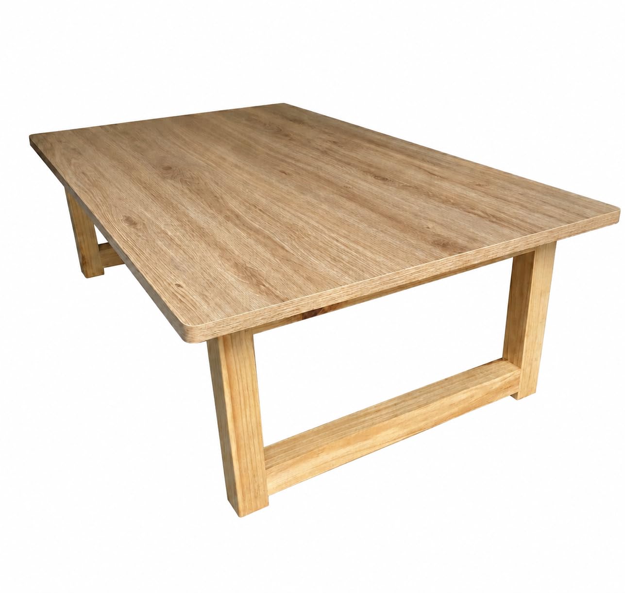 Foldable Floor Table with Folding Legs, Low Coffee Table, Wood Grain MDF Top, Portable Laptop Desk for Living Room, Bedroom, Study, Dining and Floor Seating, 39.4 x 23.6 Inch