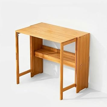 Computer Desk with Storage Shelf, Small Writing Desk for Home Office, Wooden Study Table with Bookshelf for Small Spaces, 32.7'' Work Desk