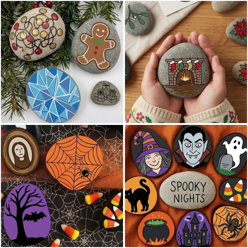 River Rocks for Painting – Flat & Smooth Painting Stones – Natural Craft Rocks to Paint for Kids, Adults, DIY Art & Mandala Designs