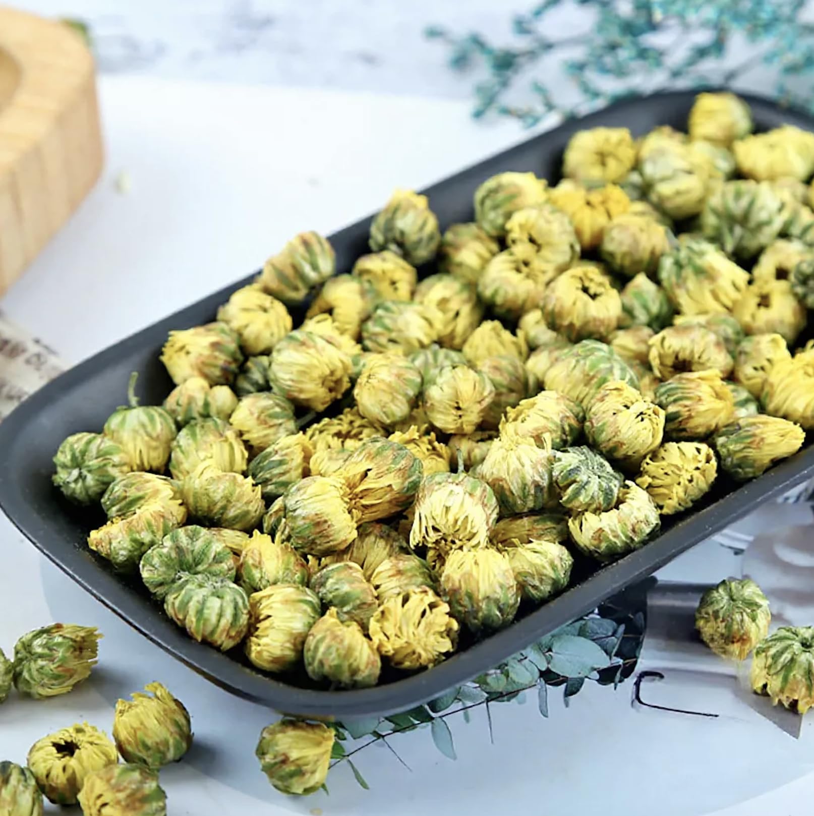 Chrysanthemum Flower Bud Tea - 7oz / 200g - Pure Natural Dried Chrysanthemum Flowers - Herbal Tea Loose Leaf - Caffeine-free - No Preservatives, Whole Buds