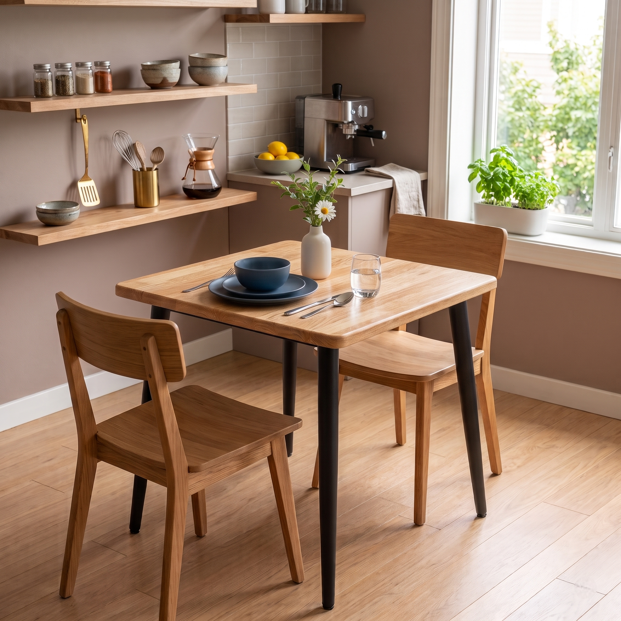Square Wooden Table Top Rubber Wood for Dining Restaurant Home DIY Coffee Serving Indoor Outdoor Use Ruberwood End Table Nightstand