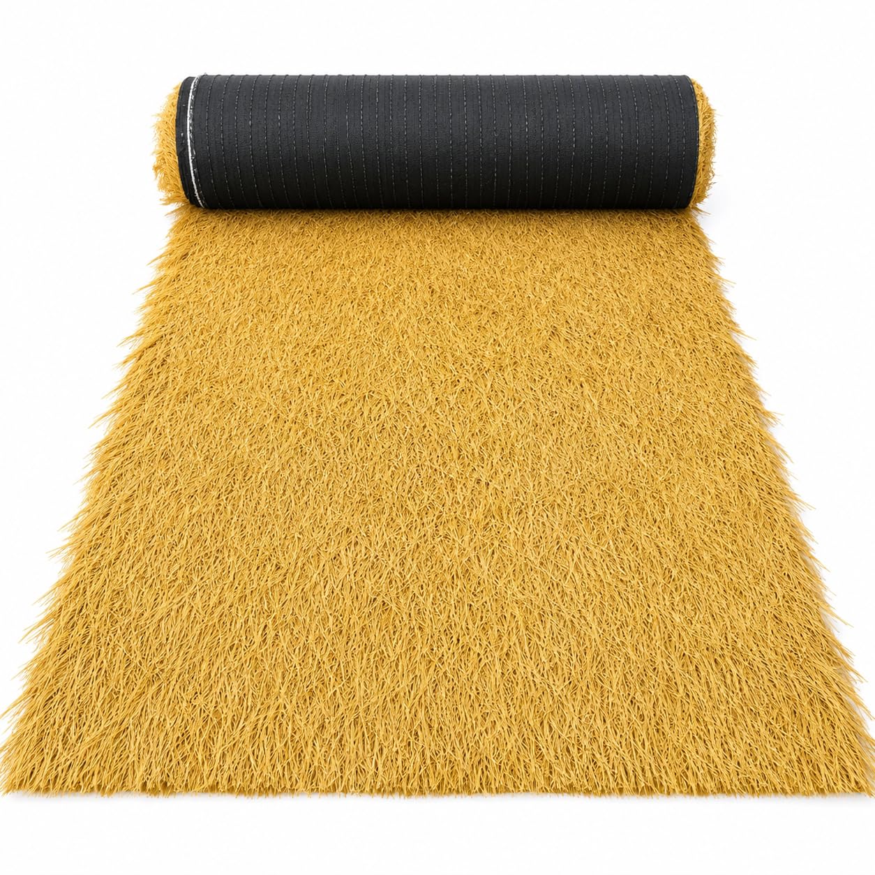 Artificial Thatch Roll for Tiki Bar Roof and Gate Decoration - Weatherproof Fire Resistant Synthetic Straw Roofing Panel - Yellow 3.3 x 9.8 Feet